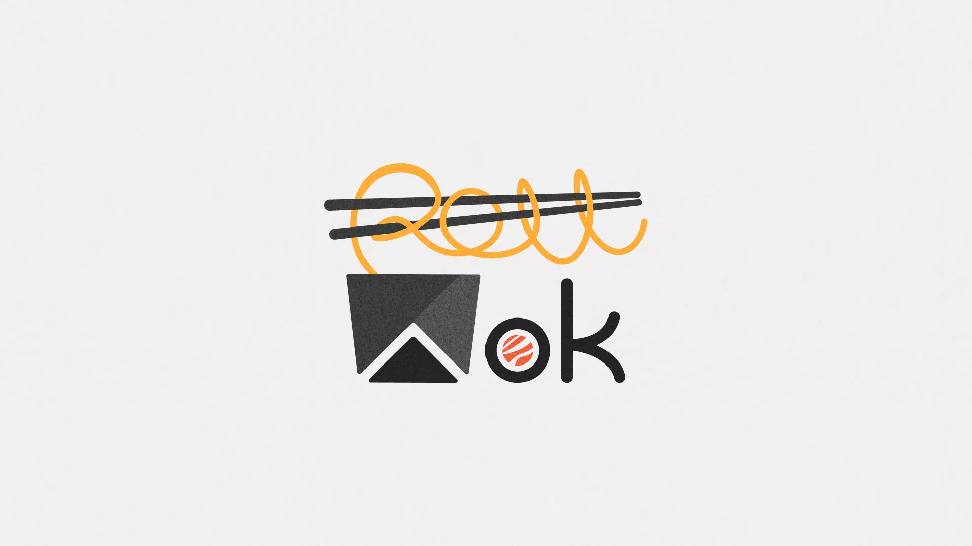 Разработка логотипа суши-бара «Roll Wok Club» в Артёмовском