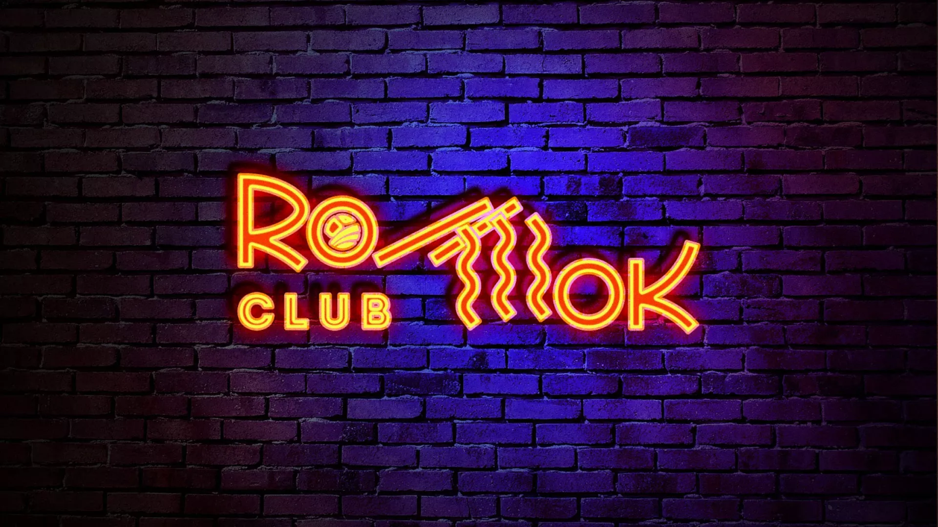 Разработка светящейся интерьерной вывески суши-бара «Roll Wok Club» в Артёмовском