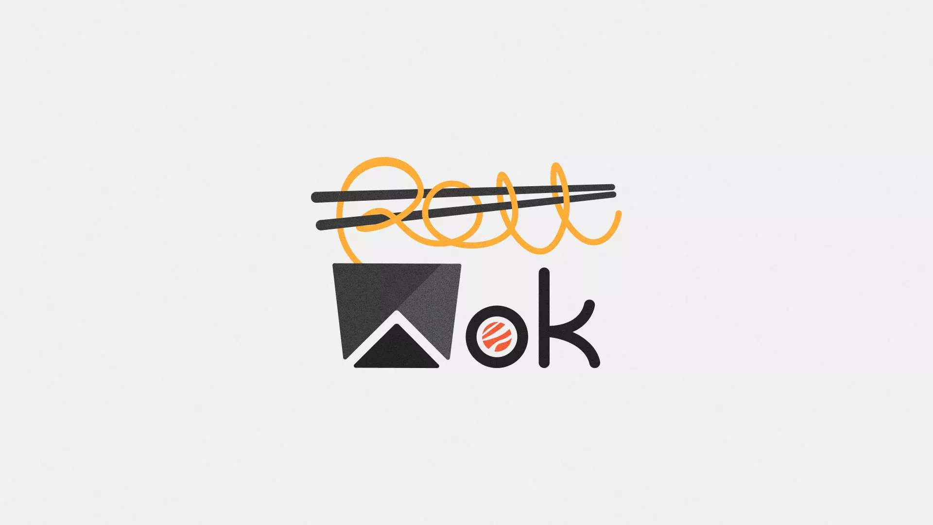 Разработка логотипа в Артёмовском для суши-бара «Roll Wok Club»